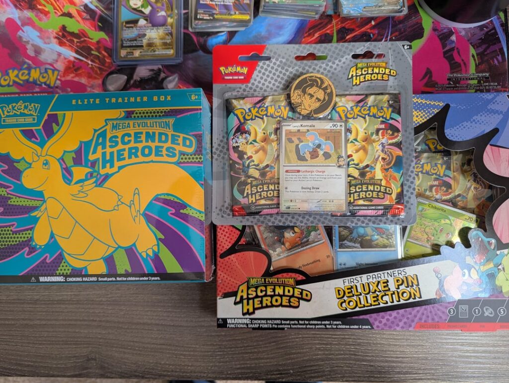 Etb, Larry, and pin collection results