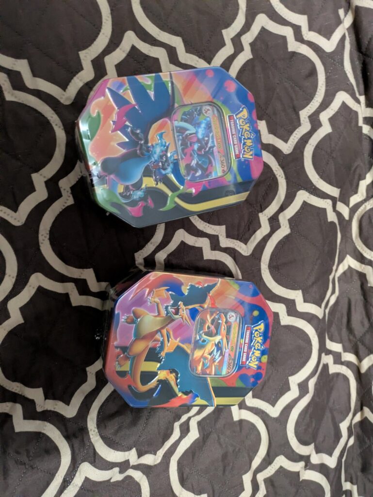 Got two Chizard tins, the results.