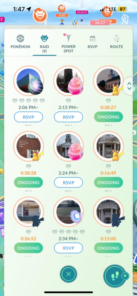 Not even mad at legendary catches but there is 0 pokemon to raid that isn’t pikachu