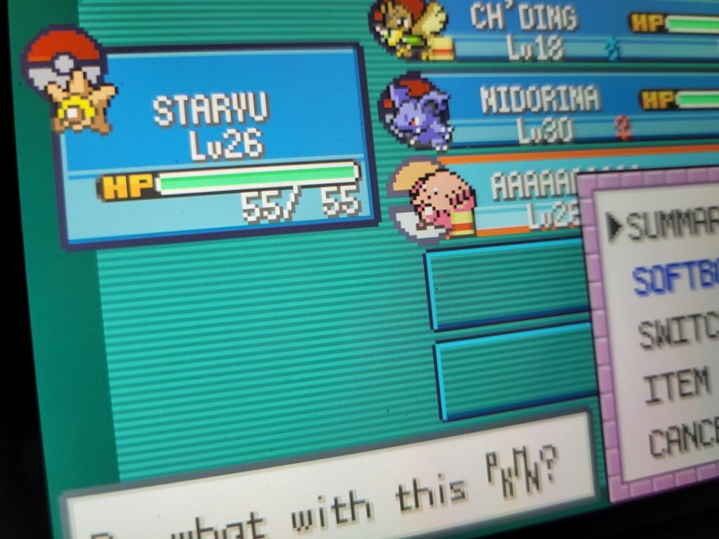 Safari shiny into a lucky egg chansey