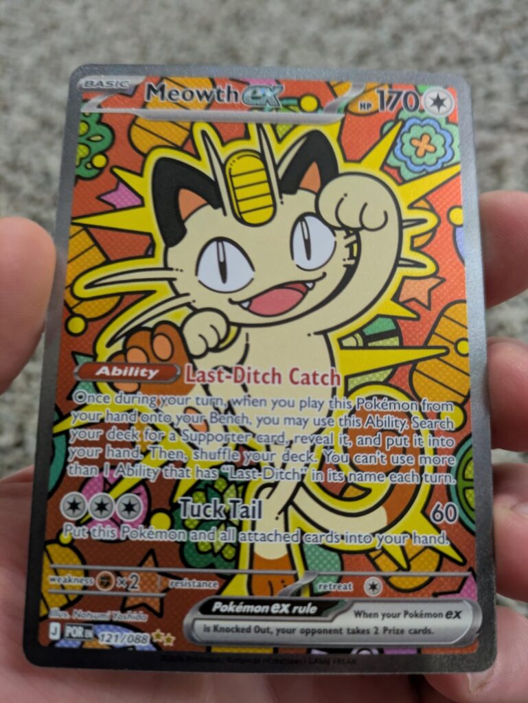 Pulled the Meowth ex SIR at yesterday's pre-release!