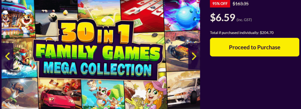 Word of warning: 30 in 1 Family Games Mega Collection