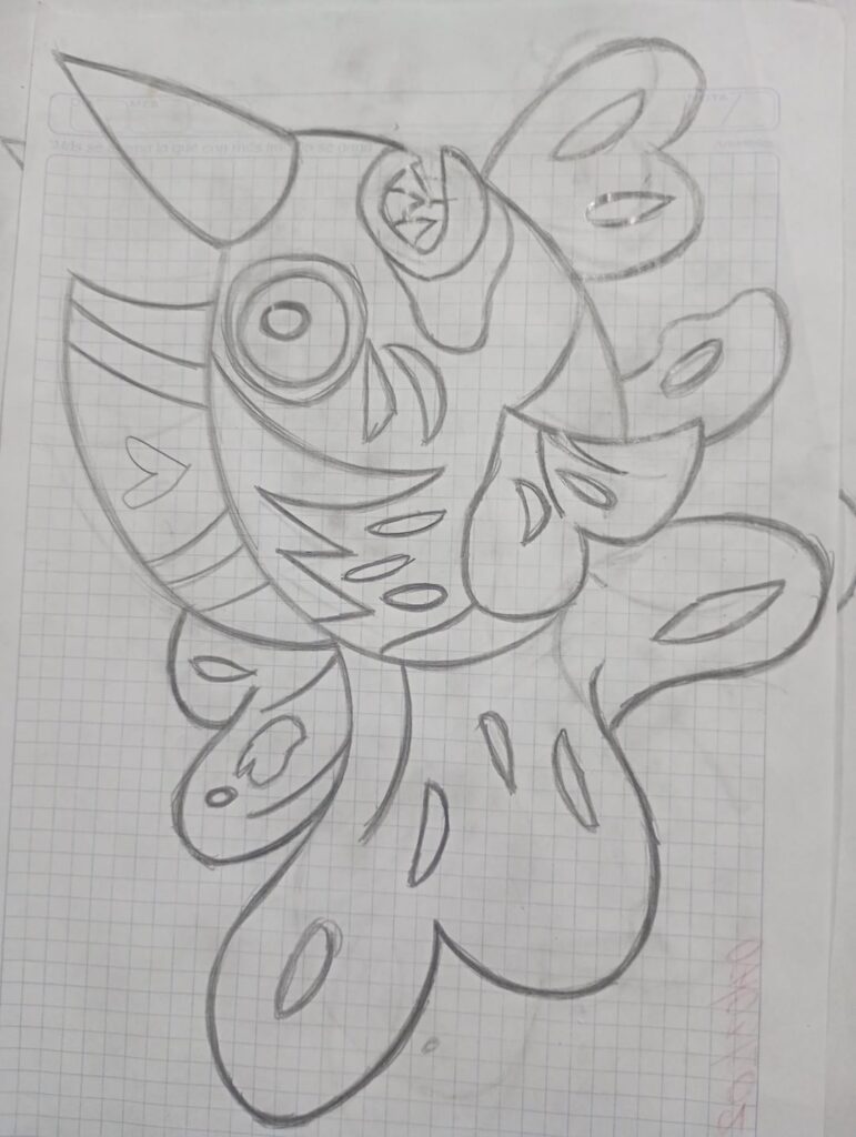 Drawing of a Seaking