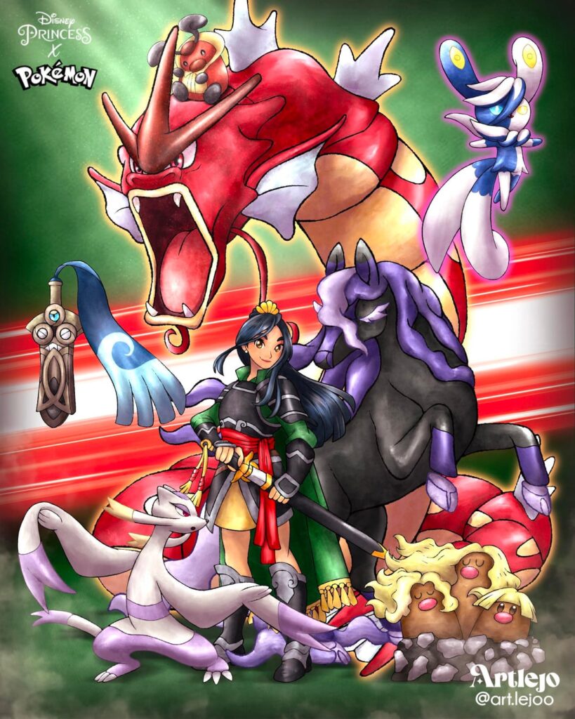 Mulan as Pokemon trainer 🐉 (OC)