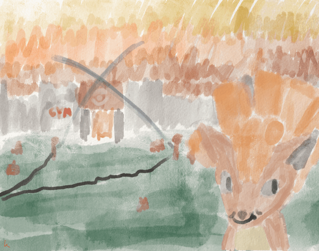 Just finished the grass gym