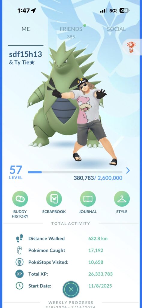 What does my activity say.