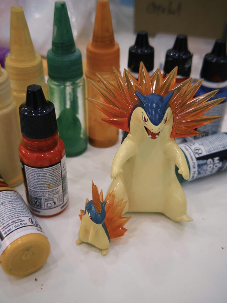 [OC] Finished my Typhlosion and Cyndaquil 💥✨