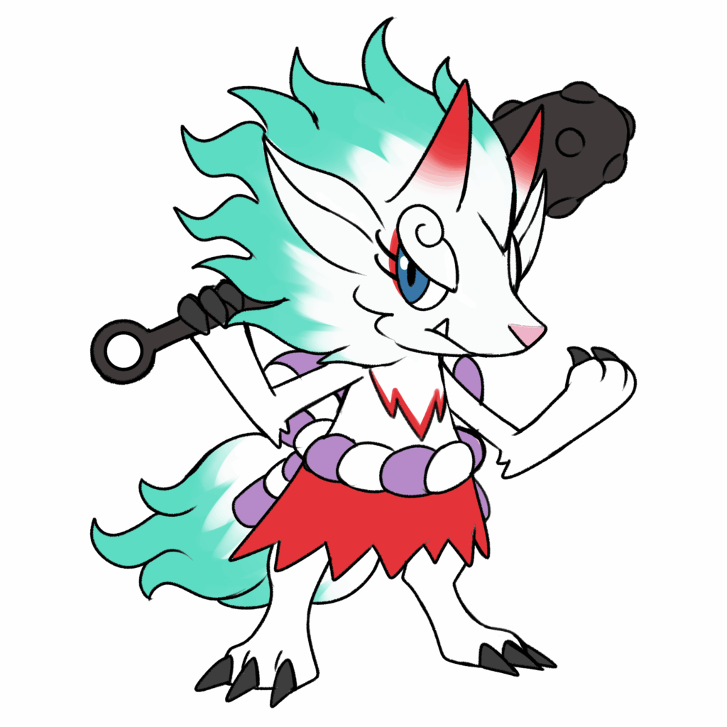 Introducing Yamawolf, The Oathbound Wolf Pokémon (Art by an_artist_astray)