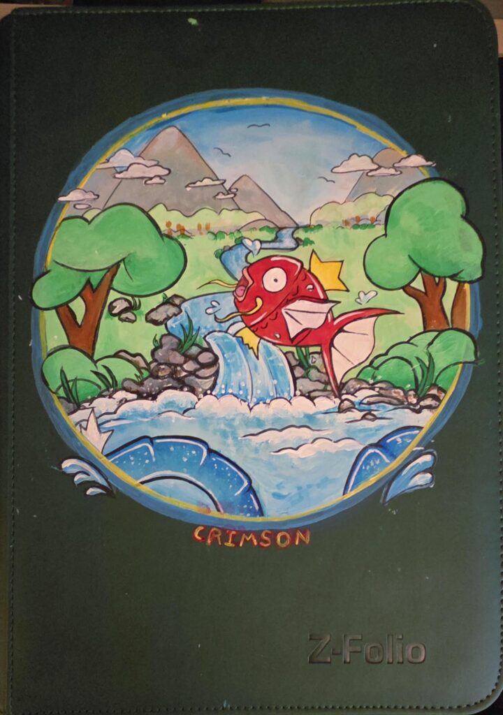 Started Collecting Margikarp Cards So I Painted the Binder!