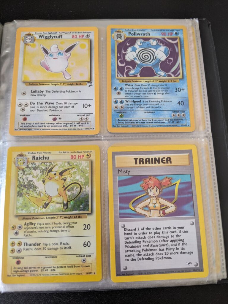 Really excited to have found a bunch of my old Pokemon cards. Might try to pass them on to my son in a few years so he can have a nice starter set.