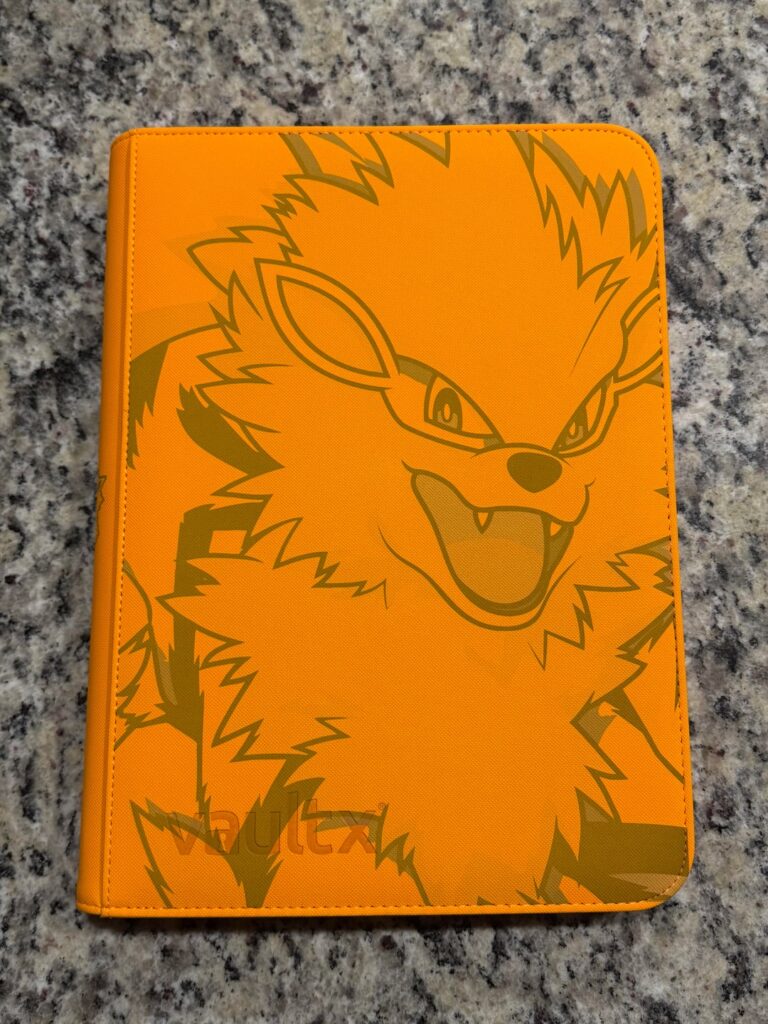 My Growlithe/Arcanine collection. Working on collecting every card. +New Binder I got for my birthday yesterday!