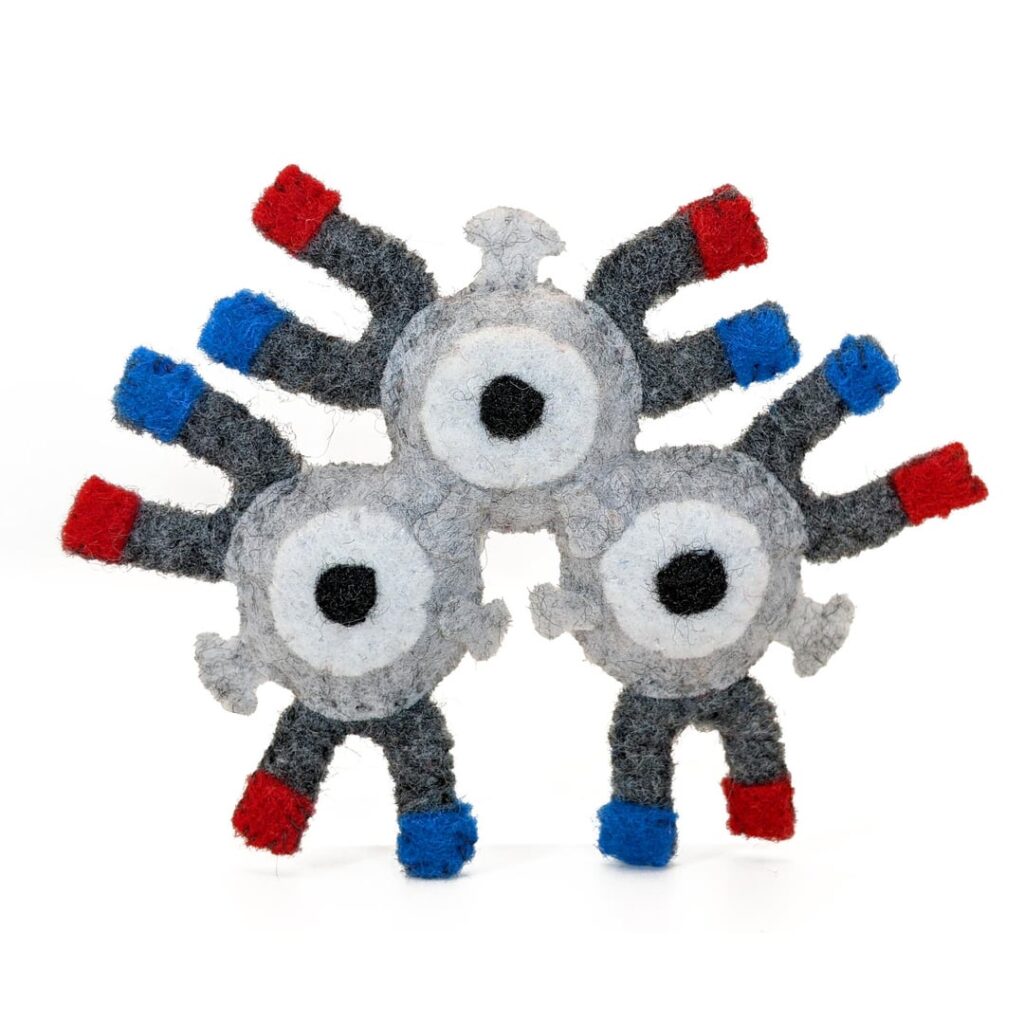 I Made A Felt Plush Pokémon: Magneton