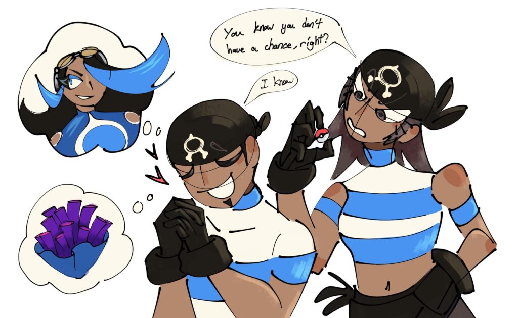 That one team aqua grunt from the official art, by me OC