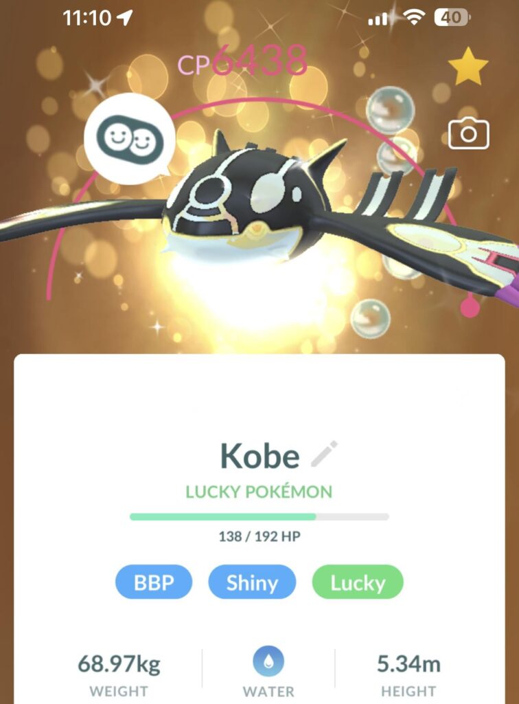 Primal shiny Kyogre is the freshest looking Pokemon in the game…… shout out to my son who wanted one of my shiny Groudon for trading this to me. Playing with him has made me love the game all over again
