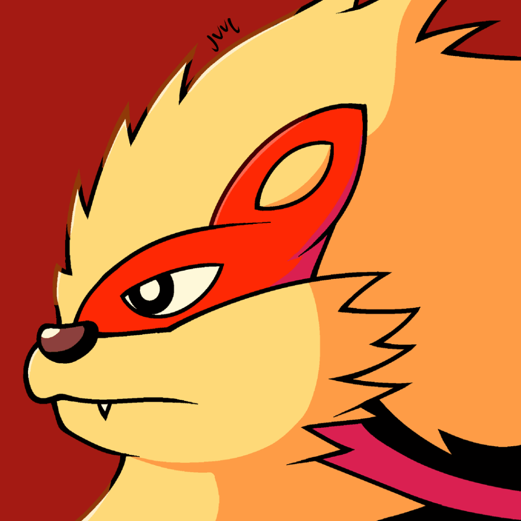 Drawing my favourite Pokemon of every type. Fire is Arcanine[OC]