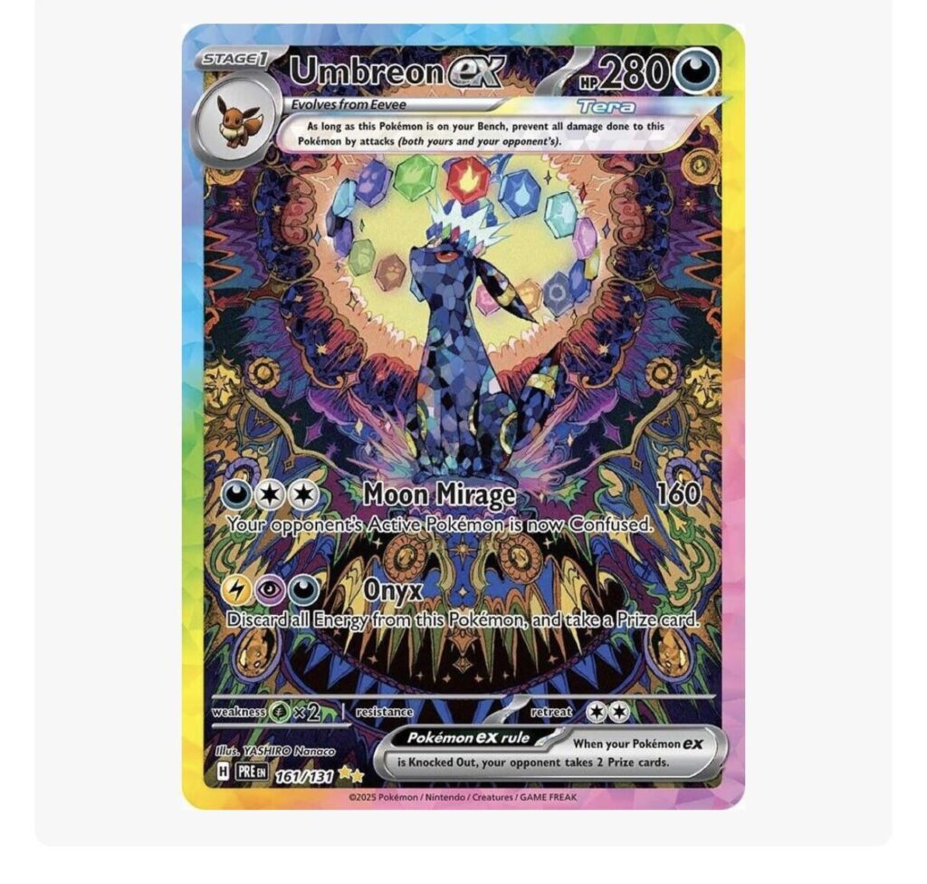 Today I realized there’s a scary face in Sunbreon