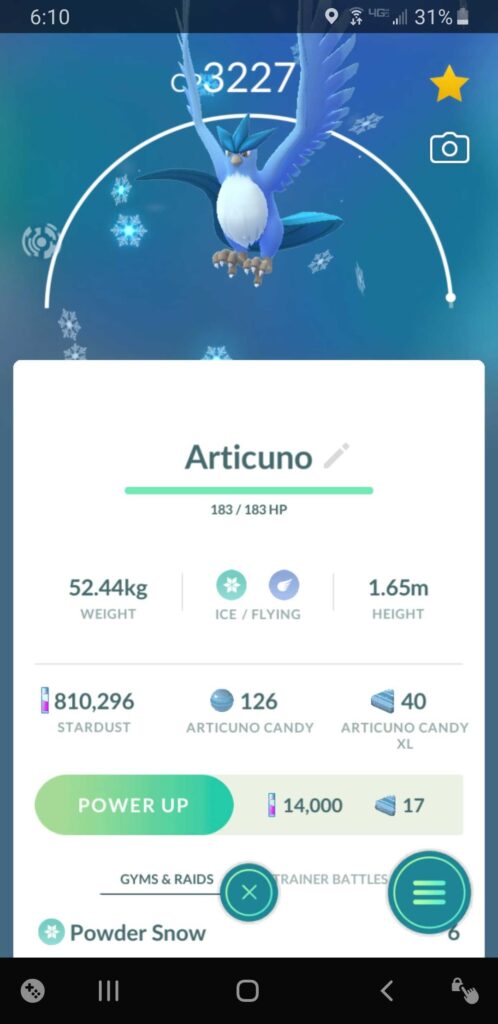 Wild All Out legendaries can be lv41+.