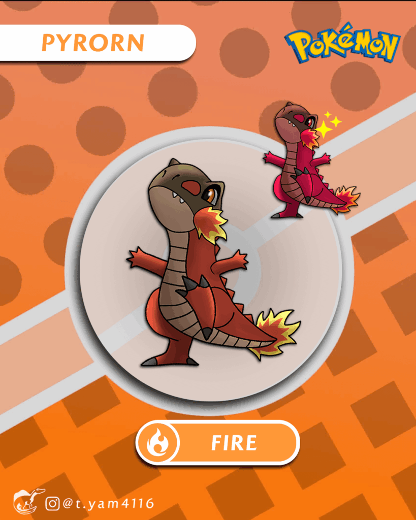 My complete trio of Dinosaur fakemons