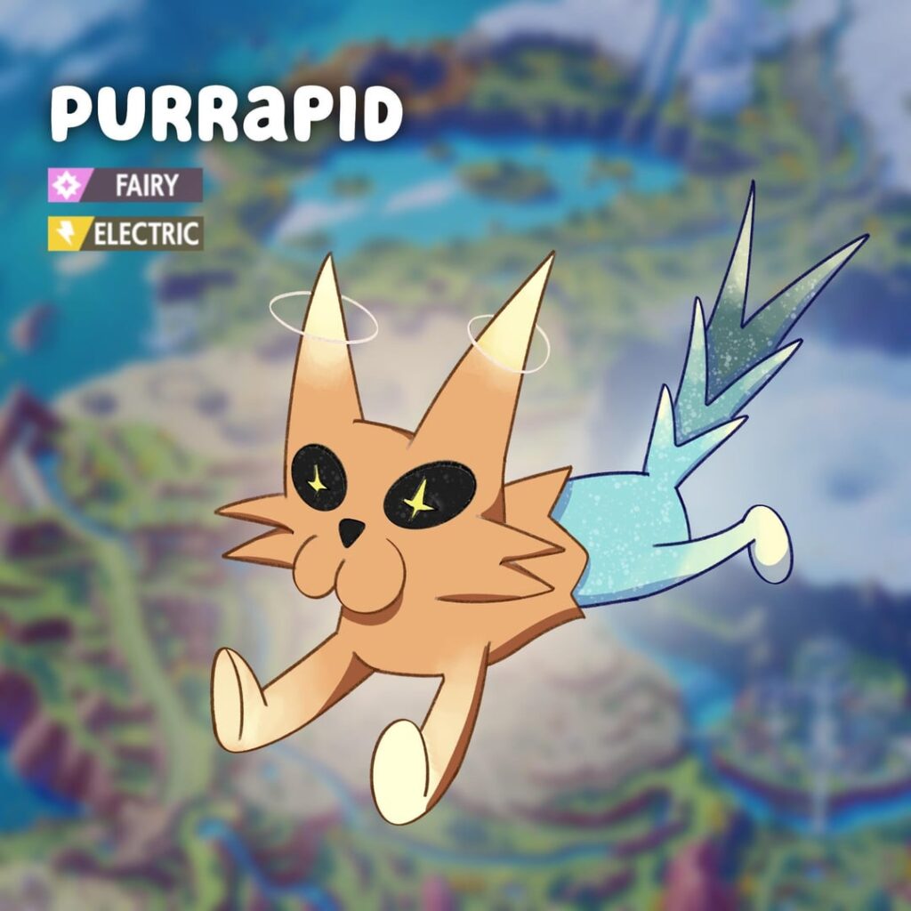 [OC] Purrapid! The quick kitten Pokémon :)