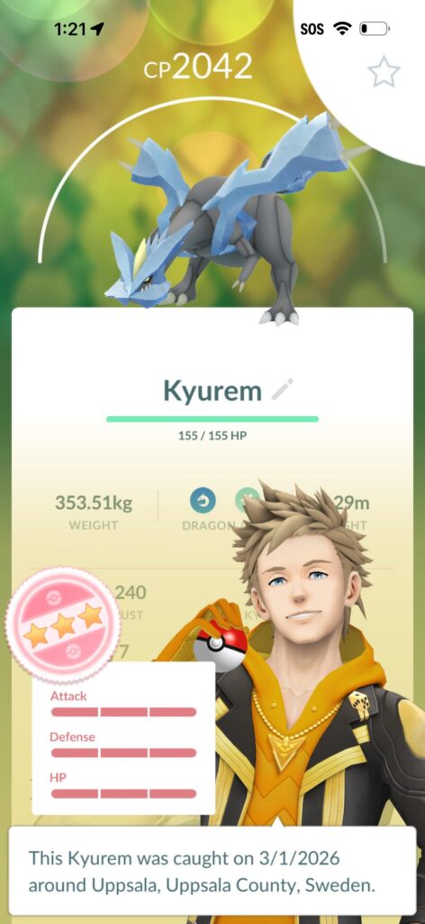 Not bad, only on my 2nd raid and 4th hundo ever caught