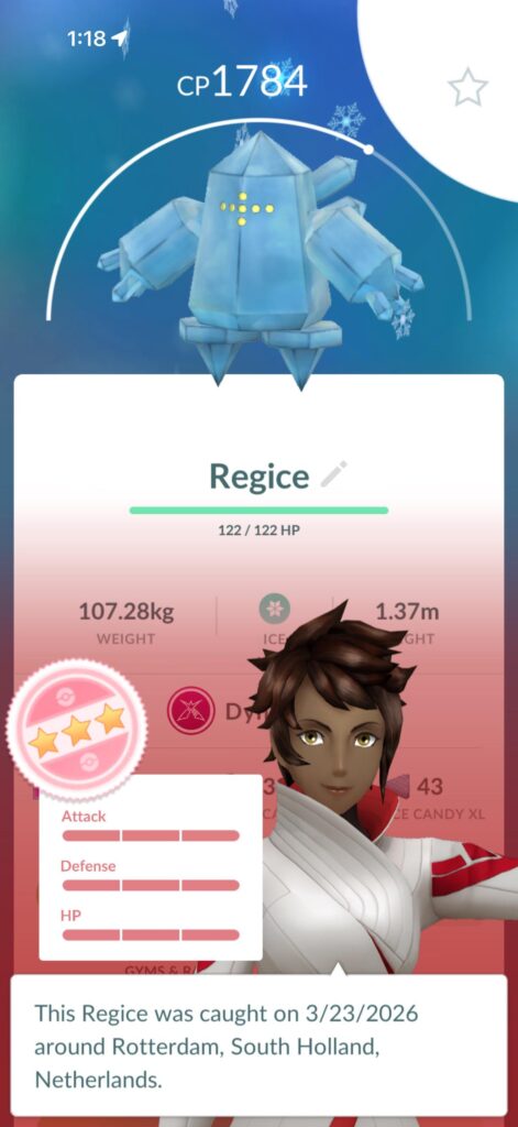 Dynamax Regice 5th raid in