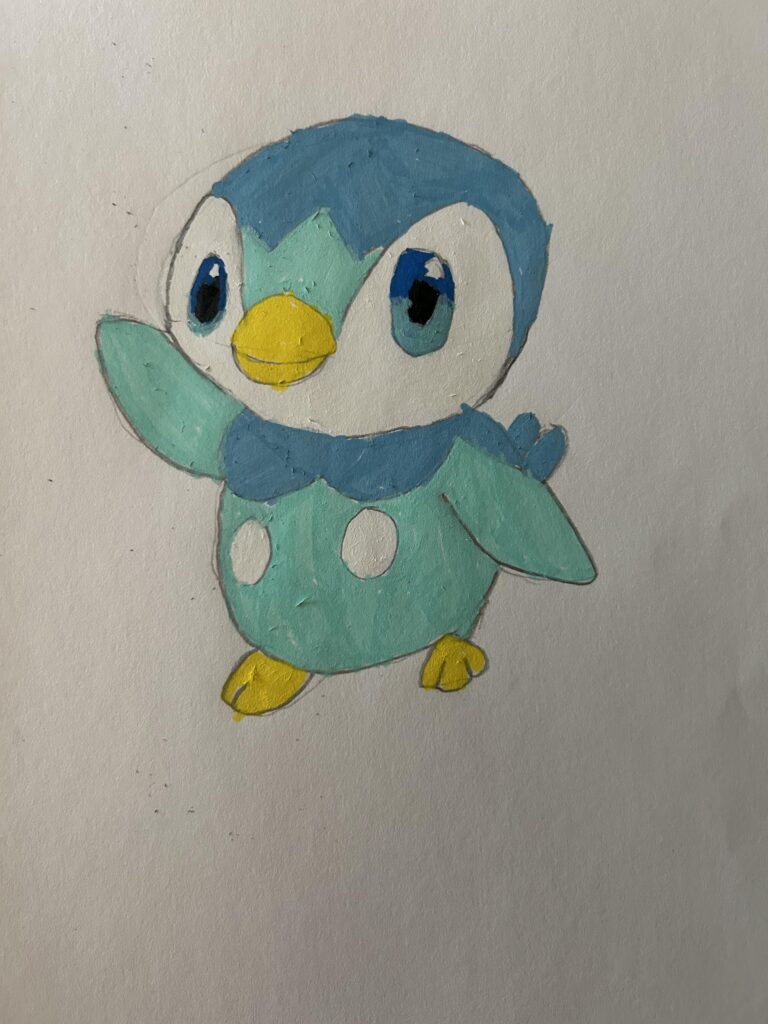 Simple little piplup drawing by me