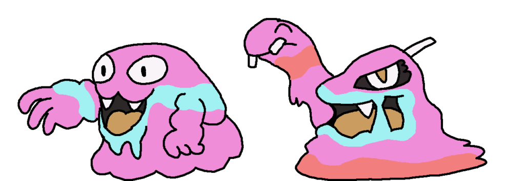 Convergent form of Grimer and Muk named Cottomer and Stuk