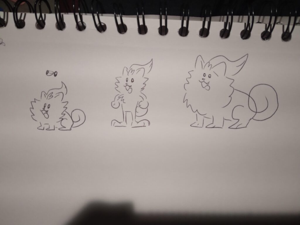 I really hope they show off his second evolution before the game comes out, he stands up and everyone freaks out. Only for them to keep his final form hidden until launch where he returns to dog