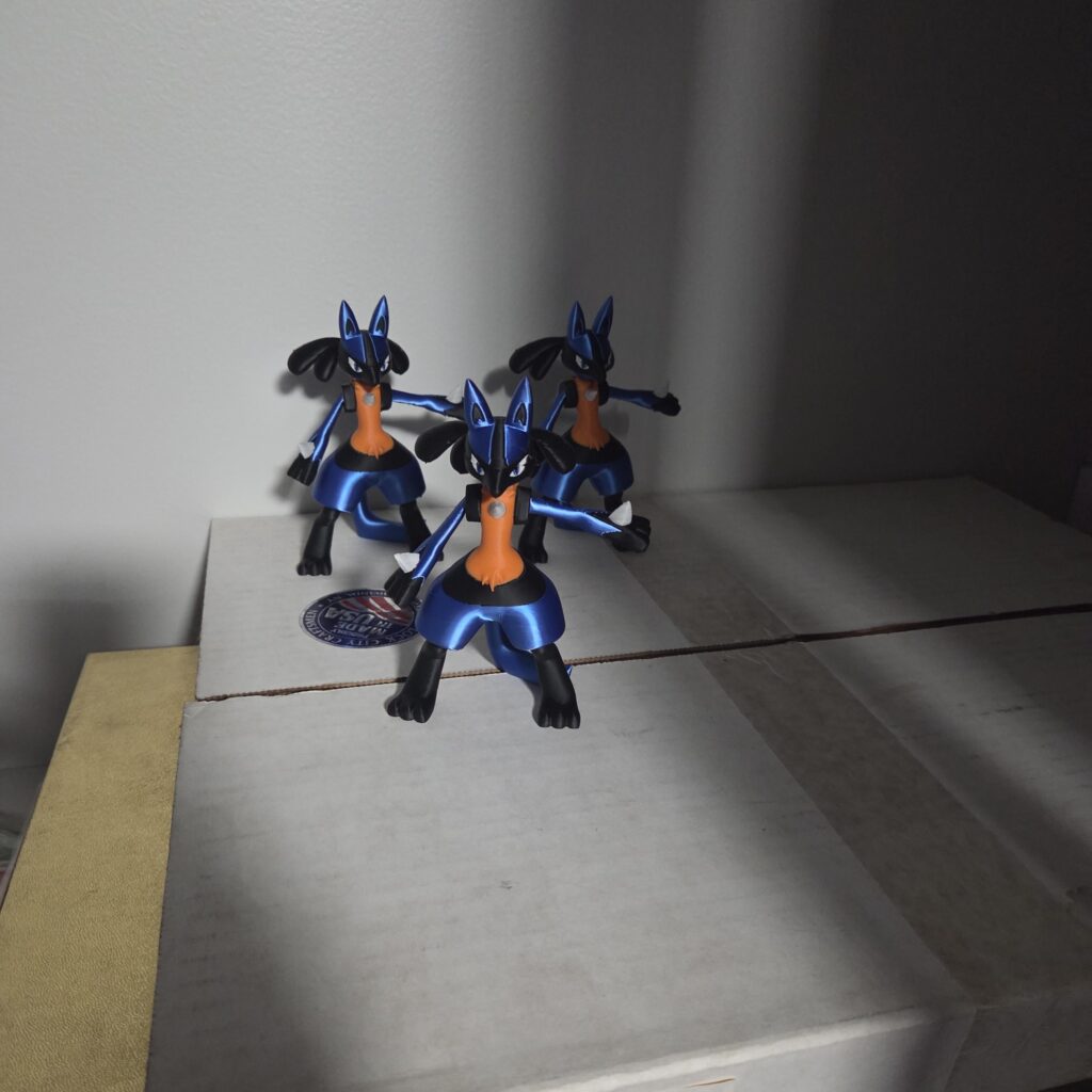 Made lucario using my 3d printer