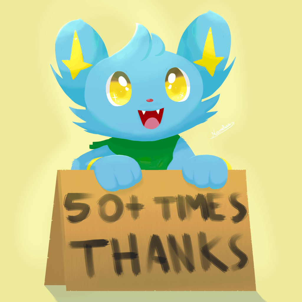 "Thank you" drawing for my first milestone