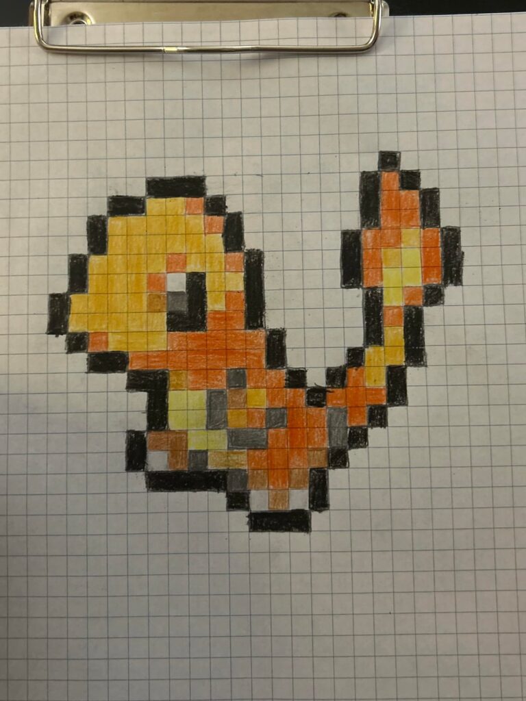 Drew a Charmander sprite