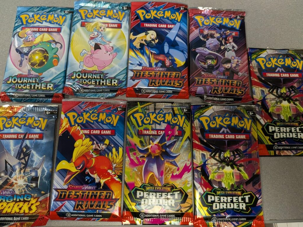 Let's rip some Journey Together, Surging Sparks, Destined Rivals and Perfect Order.