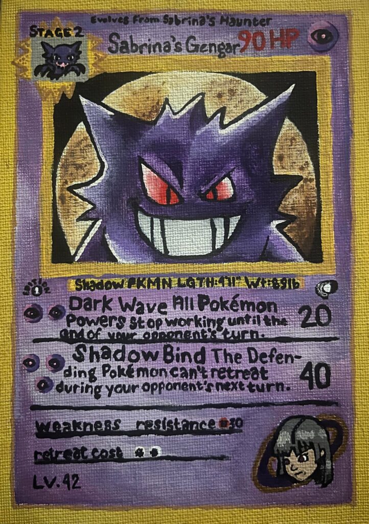 I made giant pokemon cards a few times