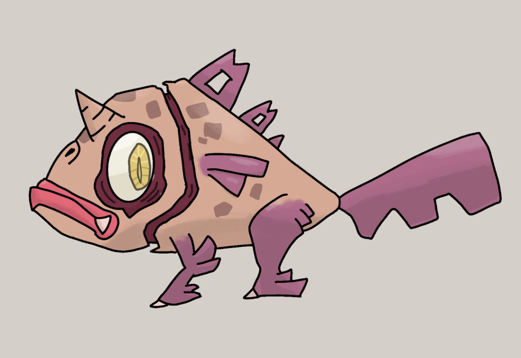 Descendants of feebas and milotic from a universe where team magma won.