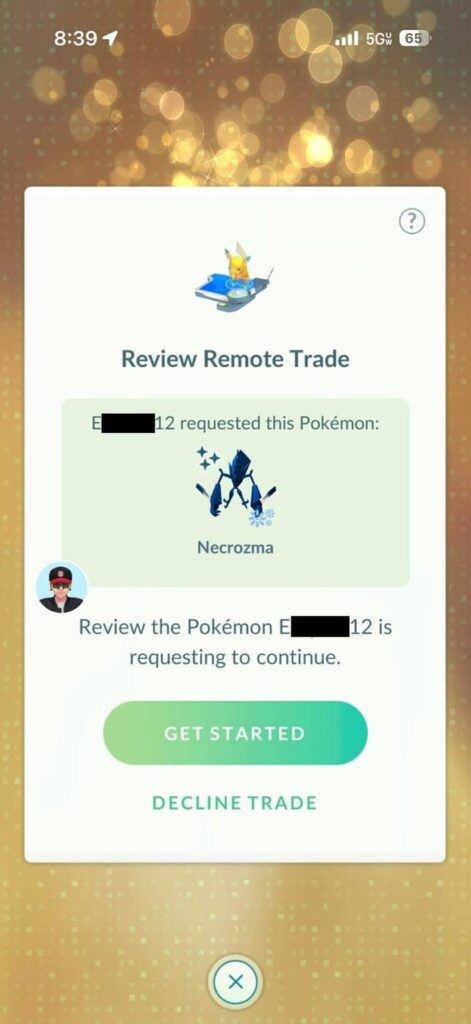 I would like to submit this for the "Most Unreasonable Remote Trade Request Ever" award please.