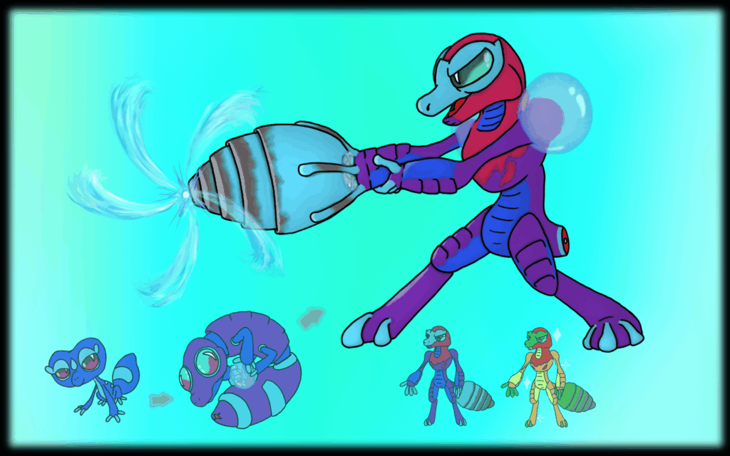 [OC] Totally original Gecqua fake evolution