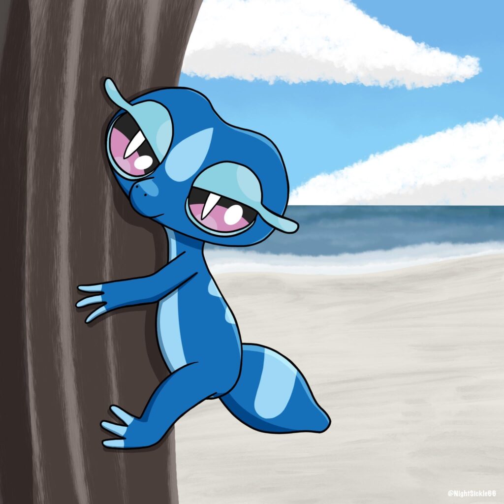 Gecqua enjoying the seaside [OC]