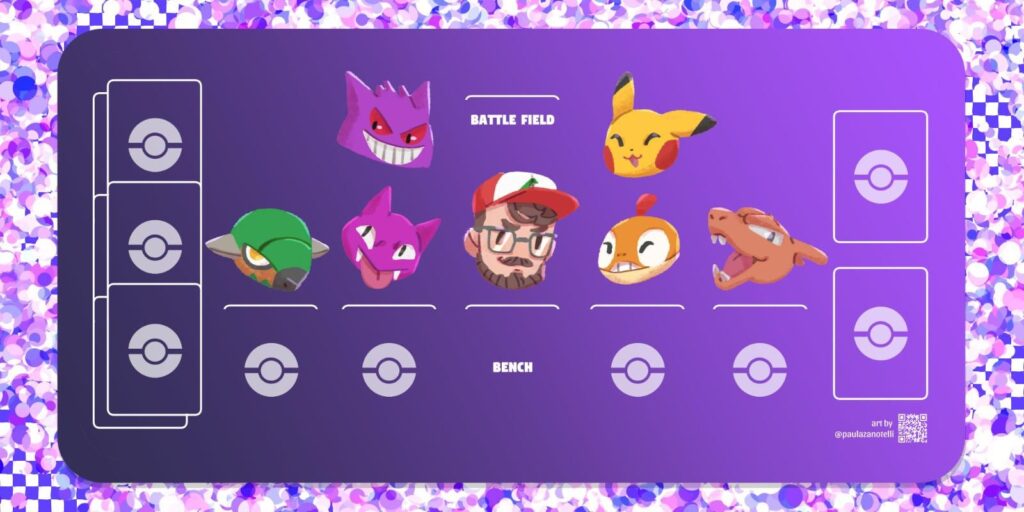 Custom playmat art I made for a client [OC]