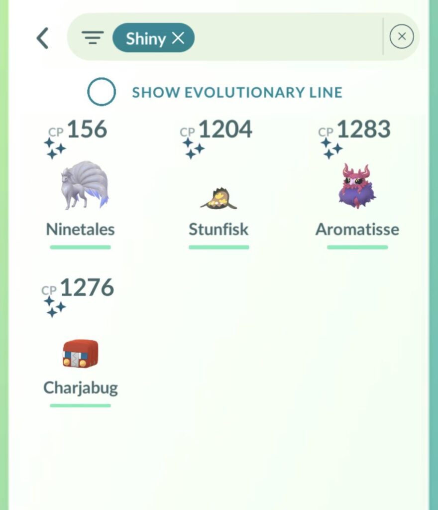 Shiny Pokemon so far