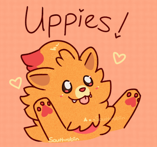 Pombon Puppy wants Uppies! [oc, Southrobin]