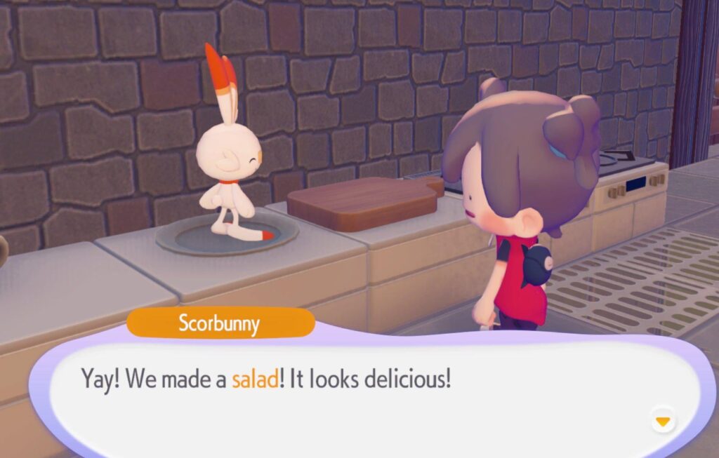 Scorbunny get your feet off the plate, that is impolite and unsanitary