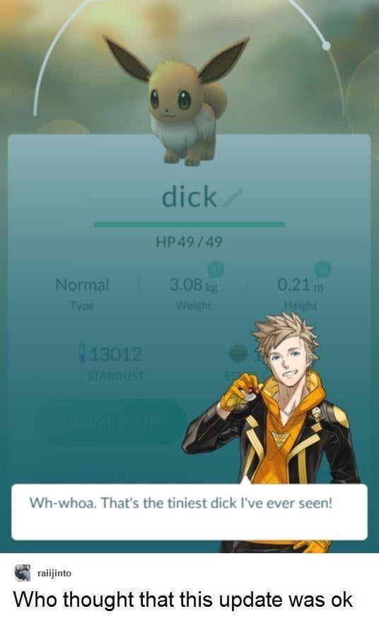 Who thought it was ok to name eveee that’s a question