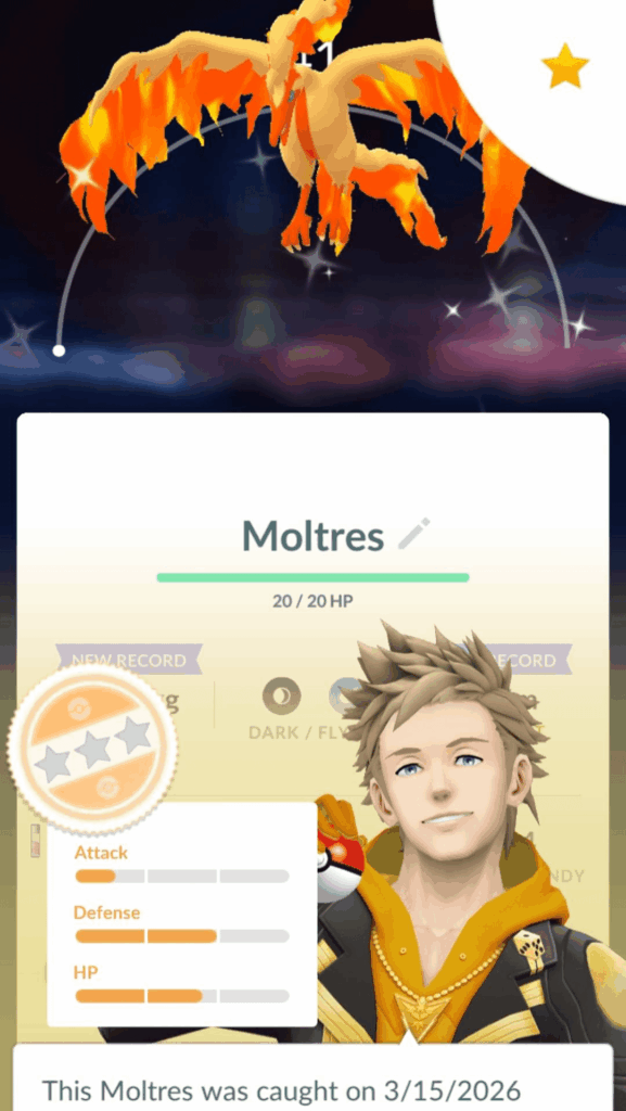 Kept forgetting to share this but I got my first shiny Galarian bird a few days ago