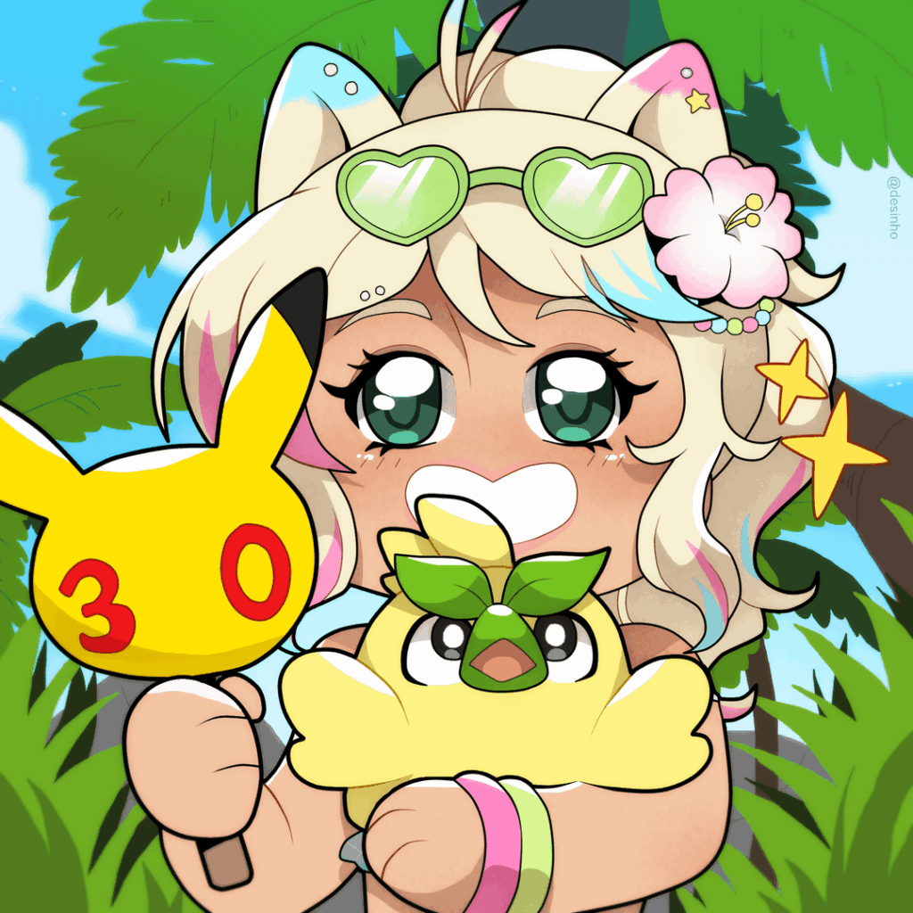 [OC] Pokemon 30th icon 🌴 Alohi and Browt