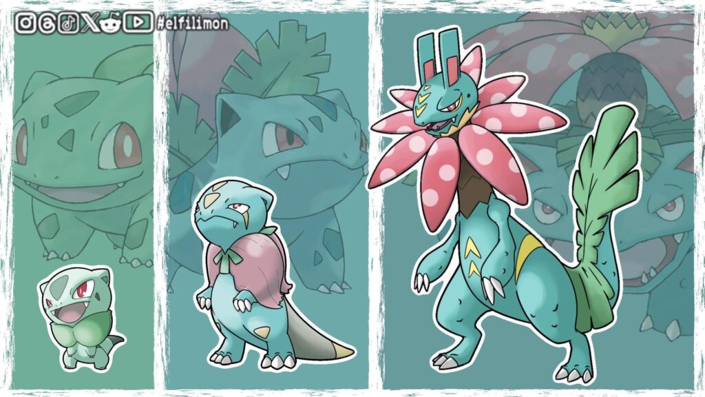 [OC] Paradox, Ancient or Convergent Bulbasaur line?