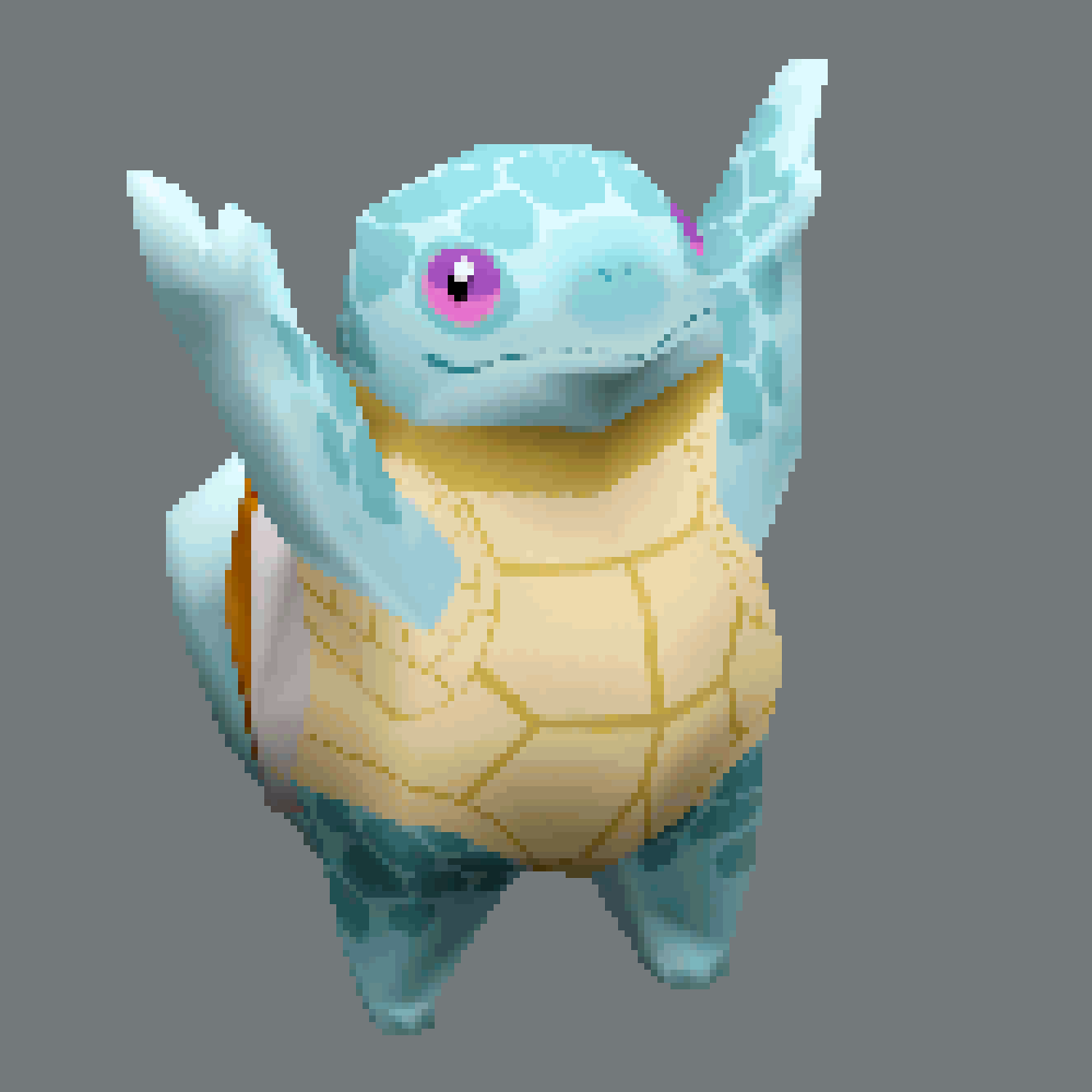 lowpoly squirtle [OC]