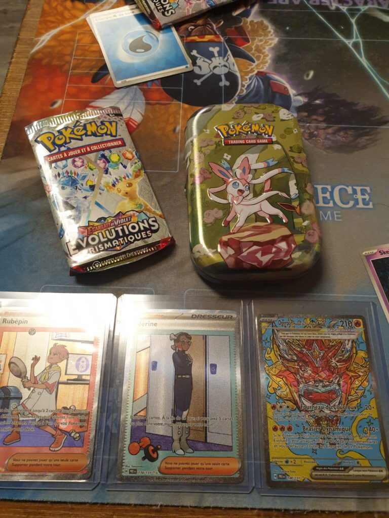 A mini/demi/lite God Pack in a Prismatic tin (2nd pack) (Suffering from success) (Sylveon where are you)