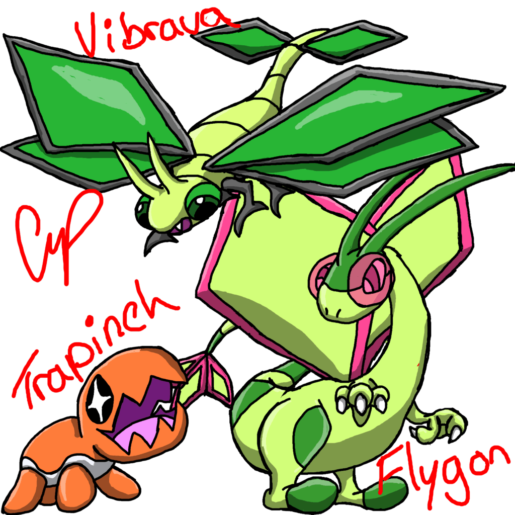 Trapinch, Vibrava, And Flygon