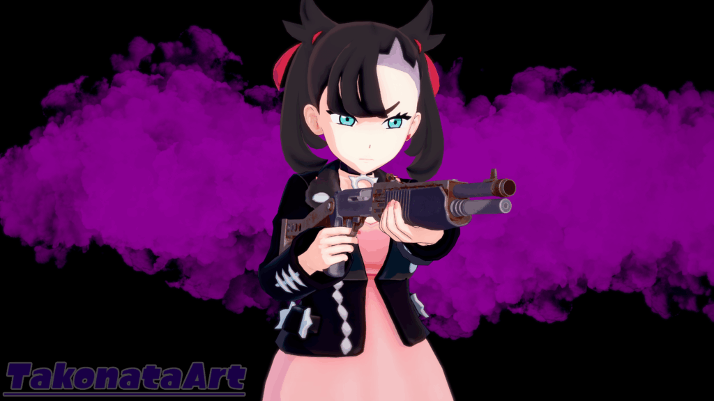 Made this render of Marnie holding a shotgun as a joke with a friend, thought I might as well share it lol (OC)