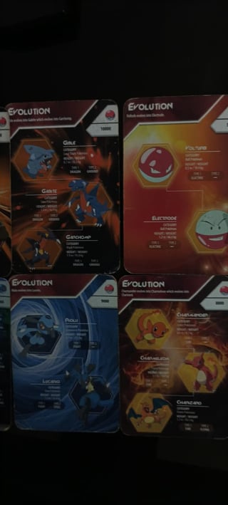 Found these while i was cleaning my room. Pokemon evolution index Kelloggs india 2015 cards